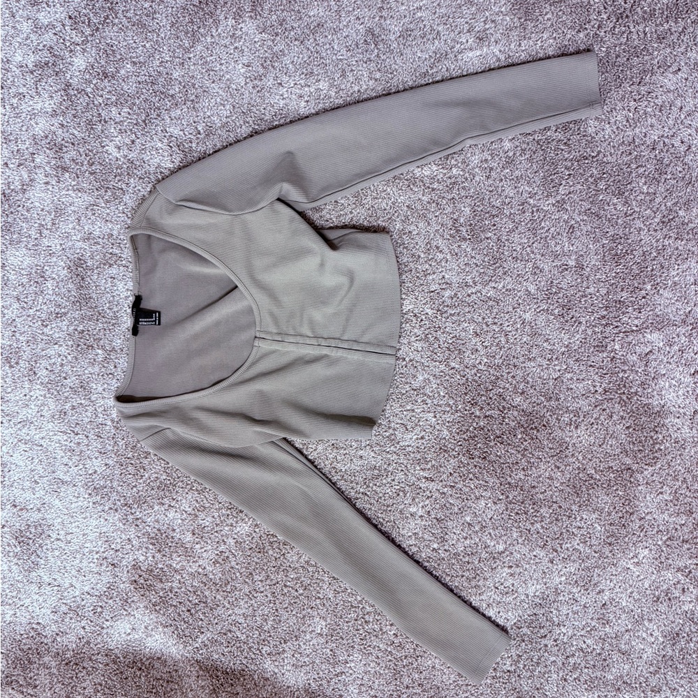 Forever 21 Olive Green Long Sleeve Top